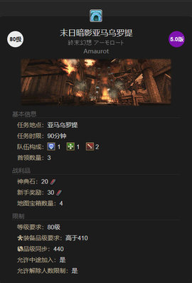 ff14末日暗影亚马乌罗提通关攻略