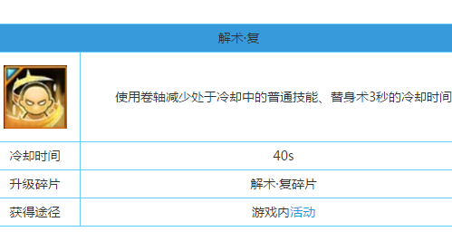 火影忍者手游秘卷技能解术?复怎么获得攻略[图]图片1