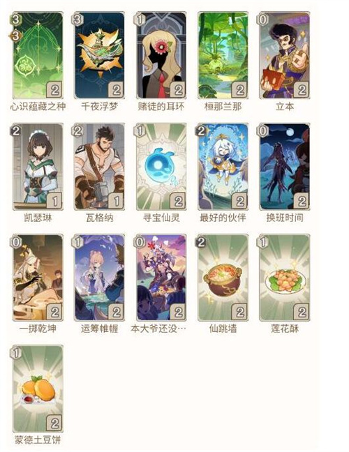 原神纳西妲三色反应队卡组搭配攻略 原神纳西妲三色反应队卡组怎么搭配