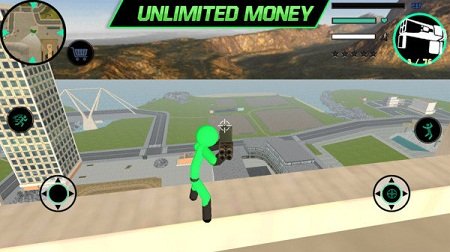 绿火柴人绳索英雄