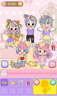 粉红少女换装记手游截图1